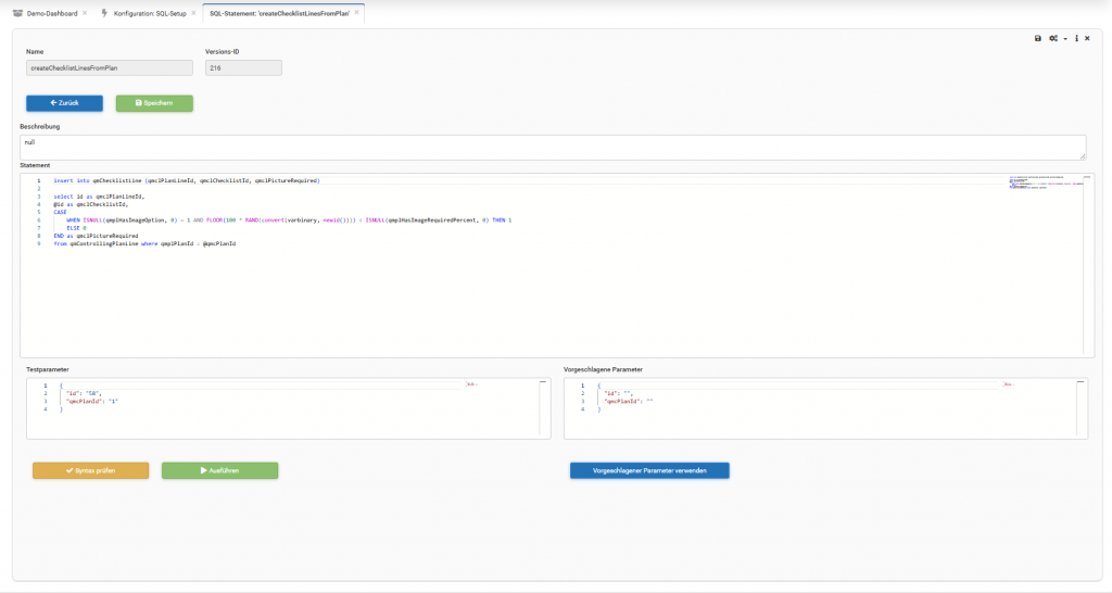 Screenshot brixxbox SQL Suite